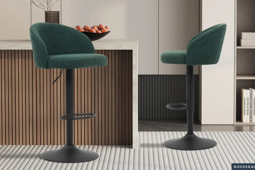 rousseau__barstoel_arda_b_0-2.webp Rousseau - Barstoel Arda Boucle - Groen - 86x49x46 cm | Belga Meubelen Online