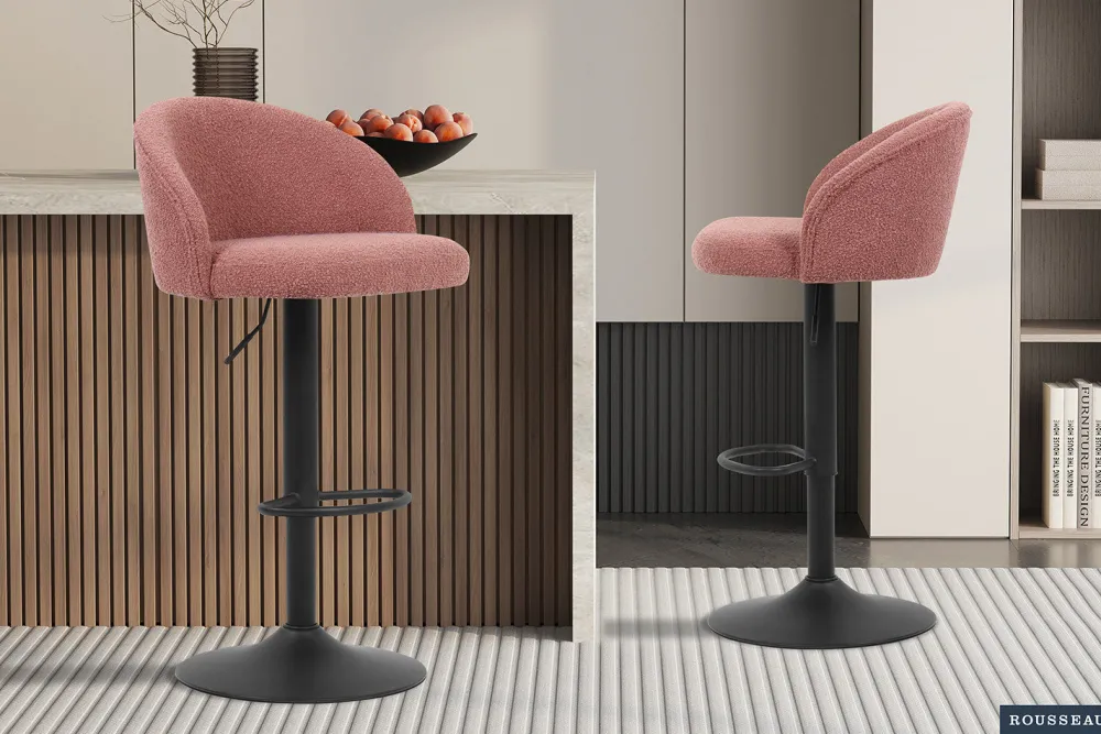 rousseau__barstoel_arda_b_0-4.webp Rousseau - Barstoel Arda Boucle - Roze - 86x49x46 cm | Belga Meubelen Hot