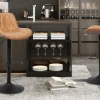 Rousseau - Barstoel Lola PU Cognac - 86x49.5x48.5 cm | Belga Meubelen Hot