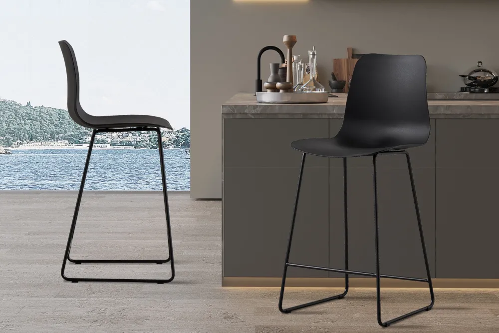 rousseau__barstoel_marie__0-1.webp Rousseau - Barstoel Marie PP Zwart - 100.5x51x44cm | Belga Meubelen Outlet