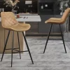 Rousseau - Barstoel Palmas PU Cognac - DEC7972-2 - 103x49x56 cm | Belga Meubelen Clearance