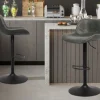 Rousseau - Barstoel Tilda PU Zwart - 85x45x52 cm | Belga Meubelen Outlet