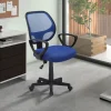 Rousseau - Bureaustoel Hippa Mesh Blauw - 86x58x53 cm | Belga Meubelen Sale