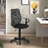 Rousseau - Bureaustoel Job Mesh Zwart - 87x54x50 cm | Belga Meubelen Discount