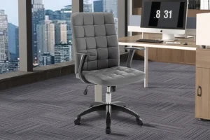 Rousseau - Bureaustoel Luka Grijs - 96x58x59 cm | Belga Meubelen Outlet
