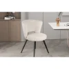 Rousseau - Eetkamerstoel Lori - Boucle - stof - Beige - 58x80x61cm | Belga Meubelen Outlet