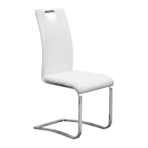 Rousseau - Eetkamerstoel Sofia - Kunstleder - Wit - 43x57x99cm | Belga Meubelen Discount