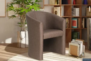 Rousseau - Kuipzeteltje Charlie Vintage PU Lichtbruin - 81x64x62 cm | Belga Meubelen New
