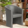 Rousseau - Kuipzeteltje Charlie PU Taupe - 81x64x62 cm | Belga Meubelen New