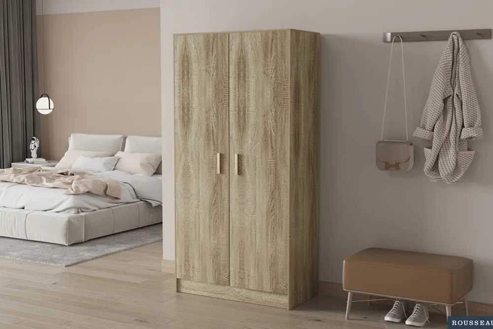 rousseau__opbergkast_spac_0.webp Rousseau - Opbergkast Space 2 deuren en 4 legplanken Sonoma - 148x72x36 cm | Belga Meubelen Sale