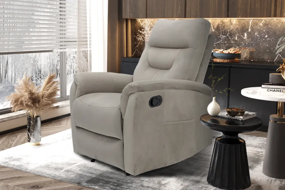 rousseau__relax_breda_man_0.webp Rousseau - Relax Breda manueel verstelbaar Stof Taupe - 100x78.5x96 cm | Belga Meubelen Hot