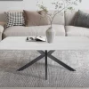 Rousseau - Salontafel Apollo 130 cm Deens Ovaal Steen Baroque Grijs - 45x130x70cm | Belga Meubelen Sale