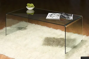 Rousseau - Salontafel Axel Glas - 43x120x60 cm | Belga Meubelen Hot