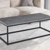 Rousseau - Salontafel Dallas Decor Steen Grijs - 40x120x60 cm | Belga Meubelen Clearance