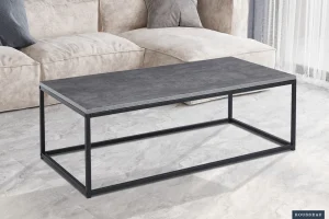 Rousseau - Salontafel Dallas Decor Steen Grijs - 40x120x60 cm | Belga Meubelen Clearance