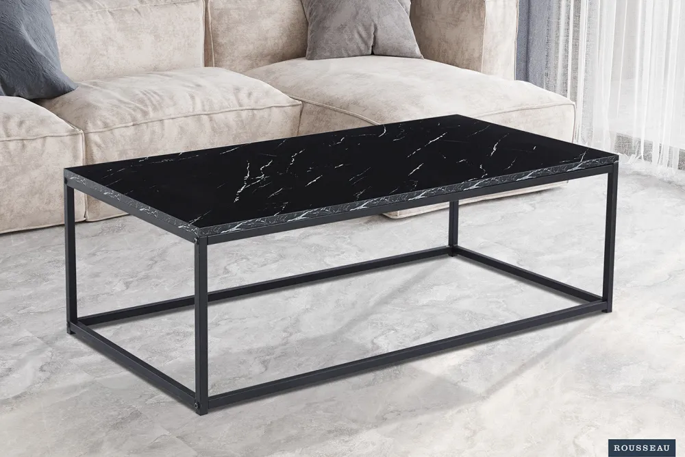 rousseau__salontafel_dall_0-2.webp Rousseau - Salontafel Dallas Decor Marmer Zwart - 40x120x60 cm | Belga Meubelen Best