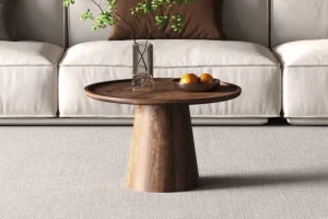 Rousseau - Salontafel Jules 65x40 cm Rond Mango hout Lichtbruin - 40x65x65 cm | Belga Meubelen Clearance