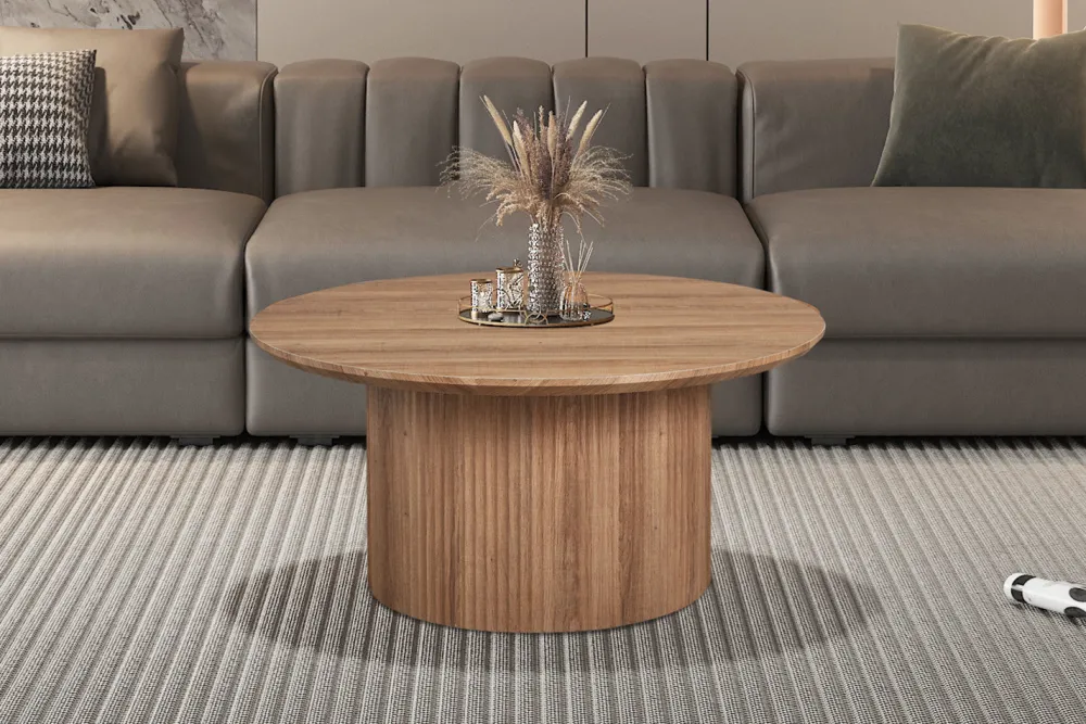 rousseau__salontafel_lago_0-1.webp Rousseau - Salontafel Lagos 80 cm Rond Decor Oude eik - 38x80x80 cm | Belga Meubelen Sale