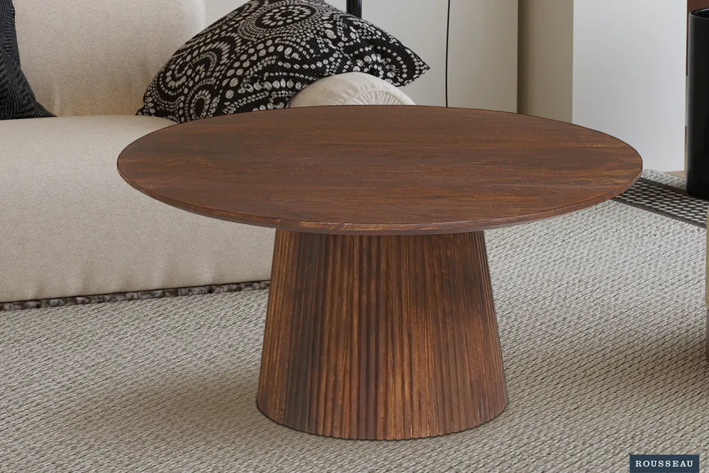 rousseau__salontafel_migu_0-5.webp Rousseau - Salontafel Miguel 80 cm Rond Mango hout Lichtbruin - 38x80x80 cm | Belga Meubelen Hot