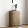 Rousseau - Schoenenkast Lilly 2 deuren Sonoma - 90x60x35 cm | Belga Meubelen Outlet