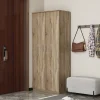 Rousseau - Schoenenkast Mike 2 deuren Sonoma - 183x80x37 cm | Belga Meubelen Discount