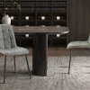 Rousseau - Set van 4 stoelen Furas Vintage PU Grijs - 88x46.5x59.5 cm | Belga Meubelen Best