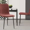 Rousseau - Stoel Alice Boucle - Roze - 81,5x42x57 cm | Belga Meubelen Outlet