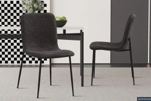 Rousseau - Stoel Alice Boucle - Grijs - 81,5x42x57 cm | Belga Meubelen Clearance