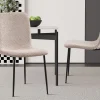 Rousseau - Stoel Alice Boucle - Beige - 81,5x42x57 cm | Belga Meubelen Clearance