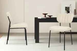 Rousseau - Stoel Antura Stof Beige - 77x46x53 cm | Belga Meubelen Discount