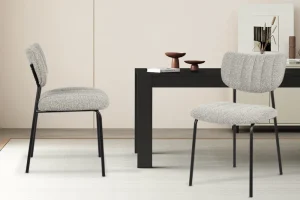 Rousseau - Stoel Antura Stof Lichtgrijs - 77x46x53 cm | Belga Meubelen Clearance