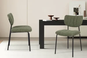 Rousseau - Stoel Antura Stof Groen - 77x46x53 cm | Belga Meubelen Online