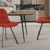 Rousseau - Stoel Ariba Stof Rood - 80x51x61 cm | Belga Meubelen Online