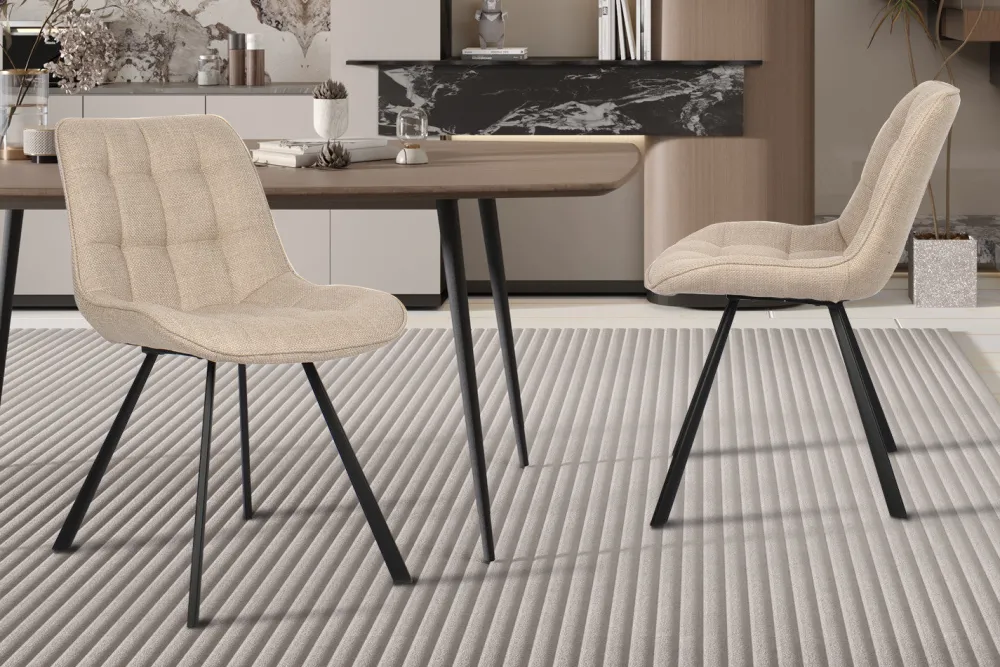 rousseau__stoel_ariba_sto_0.webp Rousseau - Stoel Ariba Stof Beige - 80x51x61 cm | Belga Meubelen Discount
