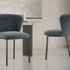Rousseau - Stoel Arthur Stof Donkergrijs - 76x52x54 cm | Belga Meubelen Online