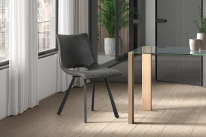 Rousseau - Stoel Assisi PU Zwart - 83x47x58 cm | Belga Meubelen Outlet