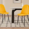 Rousseau - Stoel Boy Fluweel Geel - 87x49x54 cm | Belga Meubelen Sale