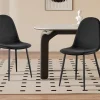 Rousseau - Stoel Boy Fluweel Zwart - 87x49x54 cm | Belga Meubelen Clearance