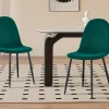 Rousseau - Stoel Boy Fluweel Groen - 87x49x54 cm | Belga Meubelen Outlet