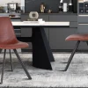 Rousseau - Stoel Emma PU Donkerbruin - 83x46x60 cm | Belga Meubelen Online