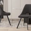 Rousseau - Stoel Filou Boucle - Grijs Rug PU Lichtgrijs - 85x48x56 cm | Belga Meubelen Outlet