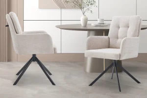Rousseau - Stoel Granada - Stof - Beige - 85x50x62 cm | Belga Meubelen Sale