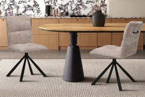 Rousseau - Stoel Jack - Stof Zand - 91x45x59 cm | Belga Meubelen Online