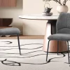 Rousseau - Stoel Lara Stof Grijs - 88x47x60 cm | Belga Meubelen Hot