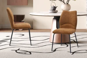 Rousseau - Stoel Lara Stof Roest - 88x47x60 cm | Belga Meubelen Hot