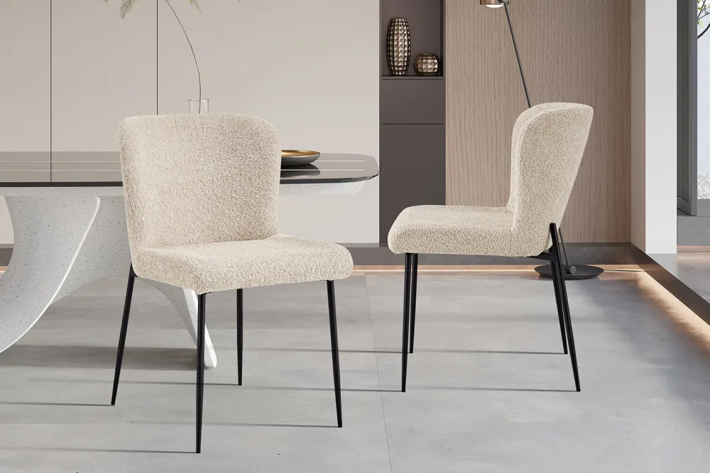 rousseau__stoel_lisa_bouc_0-2.webp Rousseau - Stoel Lisa Boucle - Beige - 85x50x62 cm | Belga Meubelen Fashion