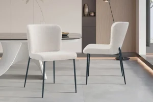 Rousseau - Stoel Lisa Stof Beige - 85x50x62 cm | Belga Meubelen Sale