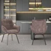 Rousseau - Stoel Modest - Fluweel Taupe - 84x63x63 cm | Belga Meubelen Best