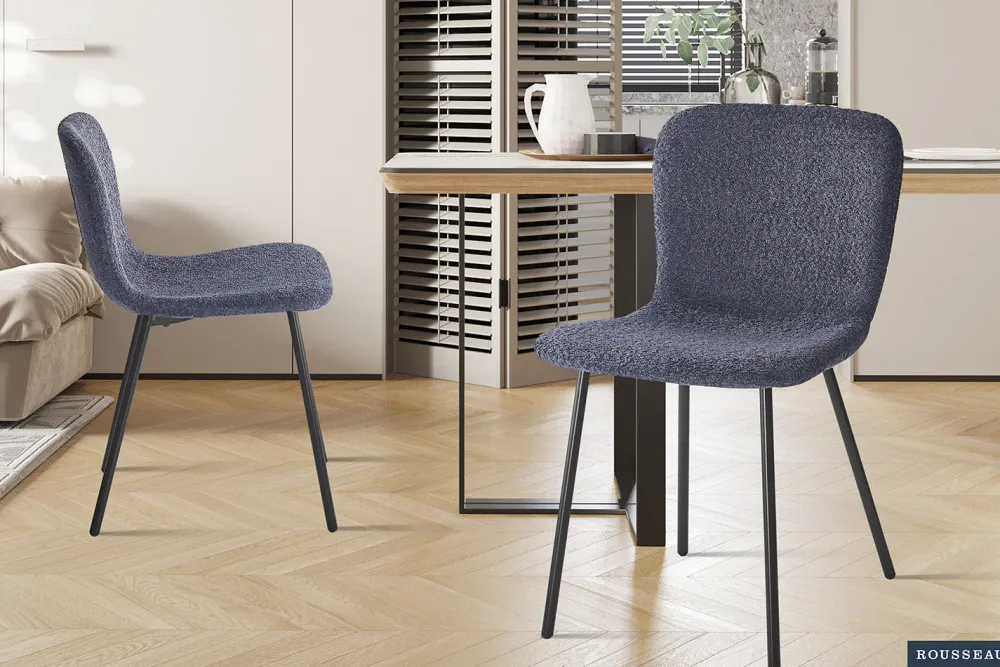 rousseau__stoel_susan_bou_0.webp Rousseau - Stoel Susan Boucle - Donkergrijs - 77x45x52 cm | Belga Meubelen Clearance