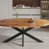 Rousseau - Tafel Alexa 200 cm Ovaal Mango hout - 76x200x100cm | Belga Meubelen Hot